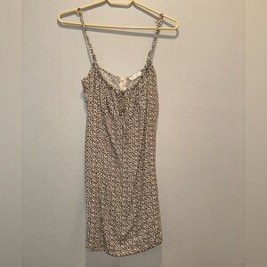 Leopard print mini dress